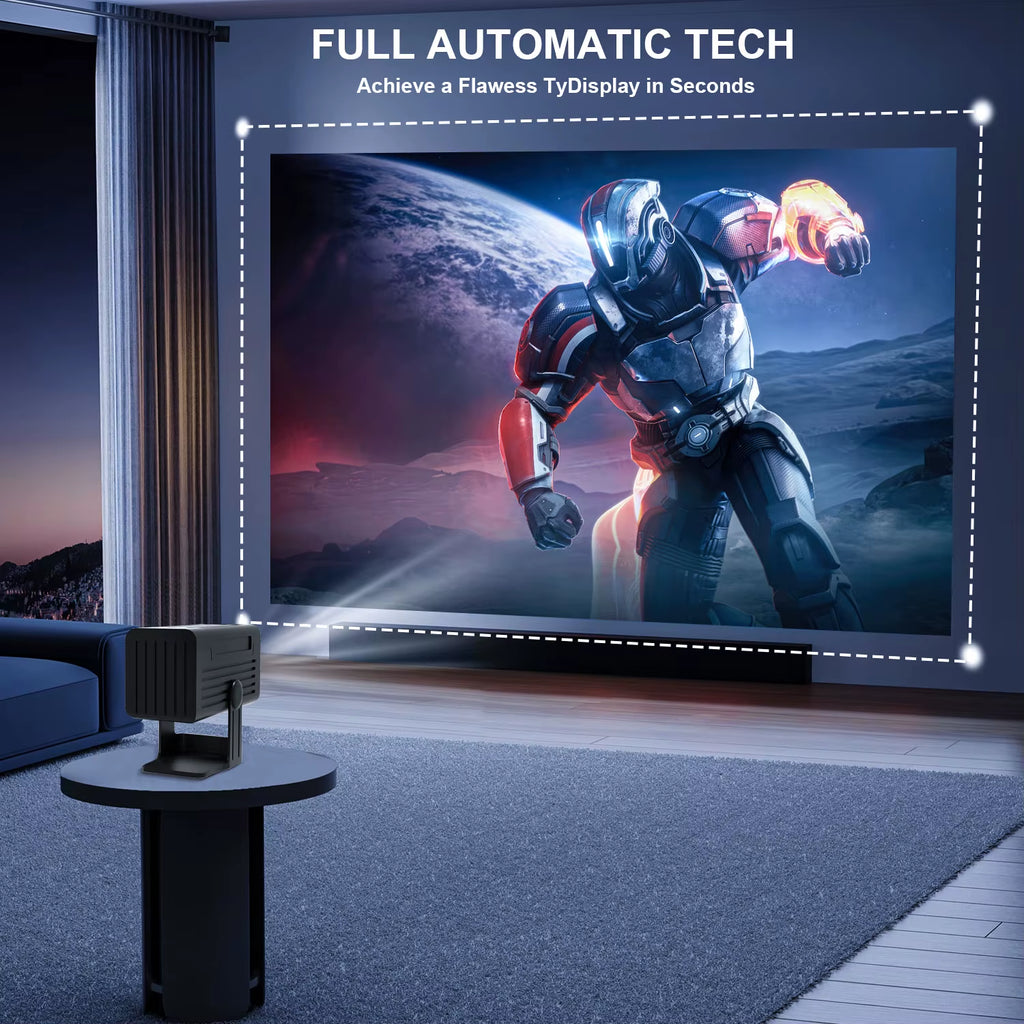 N6 Android Projector Wifi BT 250Ansi Cinema Home Keystone HDMI Proyector 1080P 4K Projector