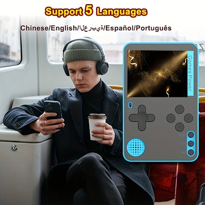 BP Electronics Ultra HD Big Screen Retro Handheld Game Console | Portable Electronic Toy with Classic Games and Nostalgic Design