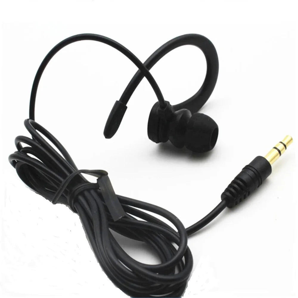 BP ELECTRONICS 10 Pcs Single Side Earbud Headphones | Stereo In-Ear Earphone with Ear Hook