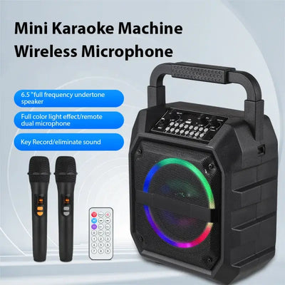 BP Electronics Wireless Instrument Speaker Set | 2 Mics & LED Party Lights