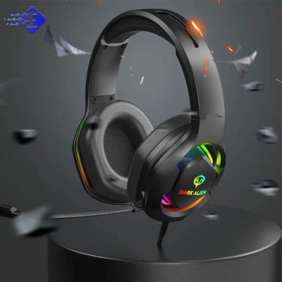 BP Electronics 3.5mm Wired Gaming Headphones | Noise-Cancelling Game Headset with Mic & Volume Control for PS4, PC, and PlayStation 4