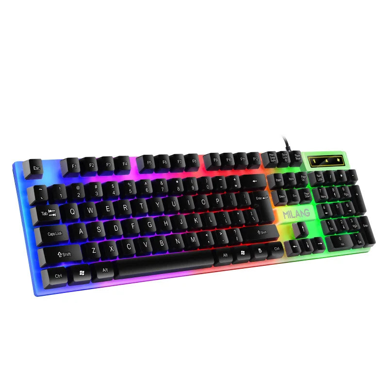 BP Electronics 104-Key Backlit Mechanical Gaming Keyboard | Wired Waterproof Luminous Keyboard for PC, Laptop & Office