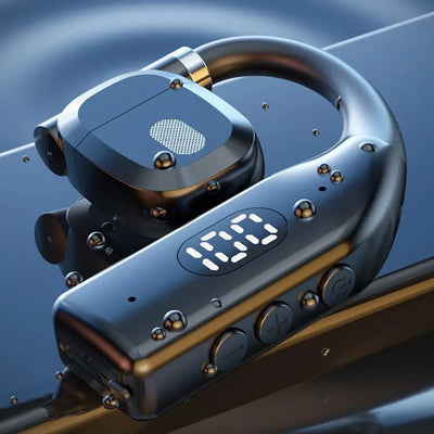 BP Electronics Earhooks Wireless Bluetooth 5.4 Headphones – Gaming & Sports HiFi Stereo, Noise Reduction Earbuds with Microphone