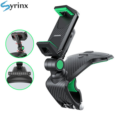 BP Electronics Car Dashboard Cell Phone Holder – 1260° Rotatable Mobile Phone Mount with Flip Number Display for iPhone 13, Samsung & Universal Smartphones, Anti-Slip Car Phone Stand for SUV, Truck & Dashboard Use