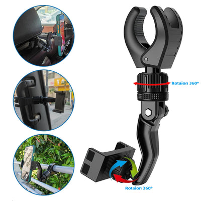 BP Electronics Multi-Function Universal Phone Holder | Hands-Free Car & Desk Mount