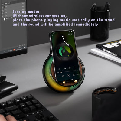 BP Electronics Inductive Desk Speaker | Wireless Speaker & RGB Phone Stand