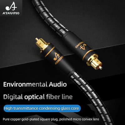 BP Electronics ATAUDIO Optical Audio Cable | Toslink SPDIF Coaxial for TV, PS4, Xbox