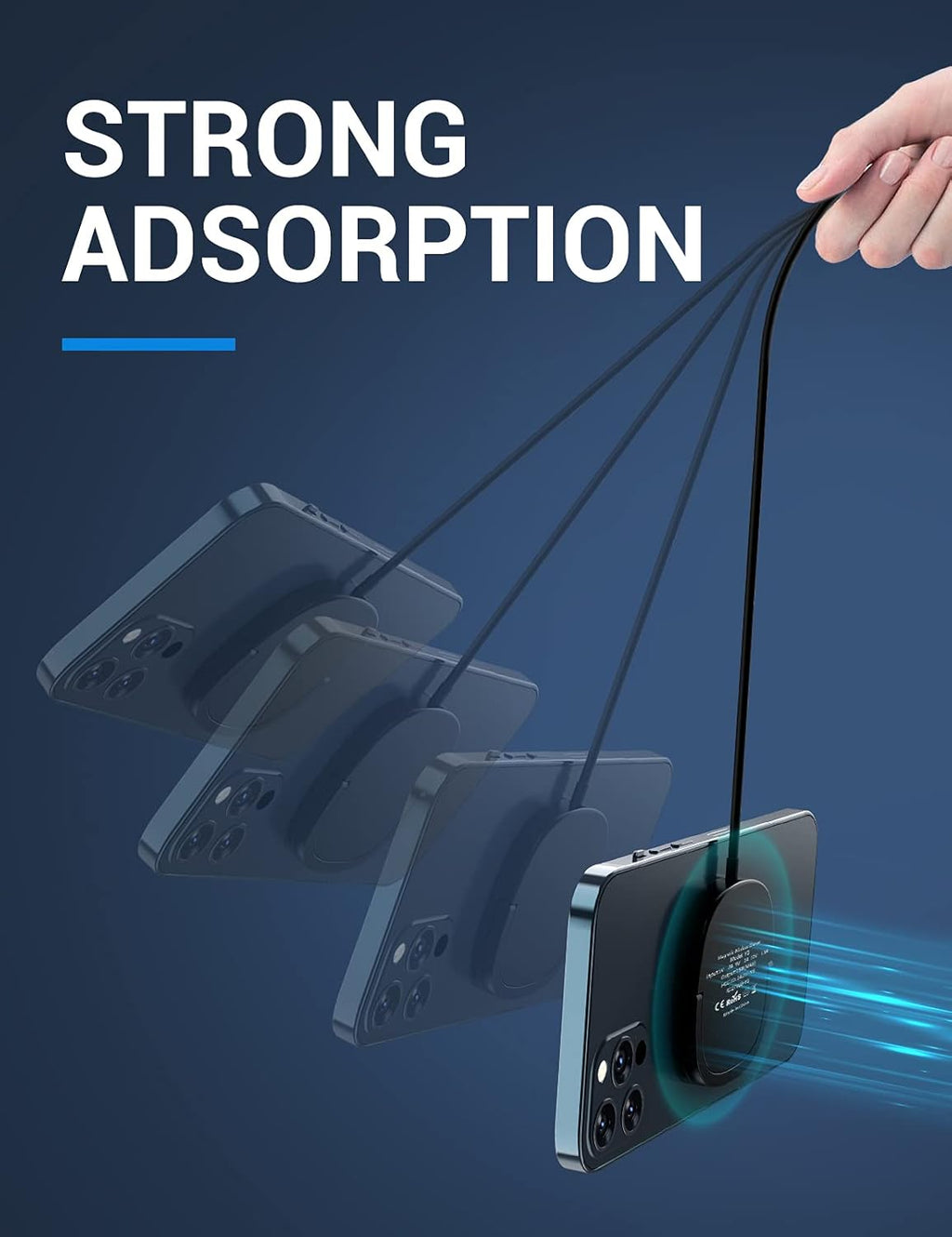 Iphone Magnetic Charger - Super Fast Mag Safe Charging Pad and 20W PD2.0 USB-C Wall Plug Compatible with Iphone 15 14 13 12 Pro Max Series, Airpods Series - Black